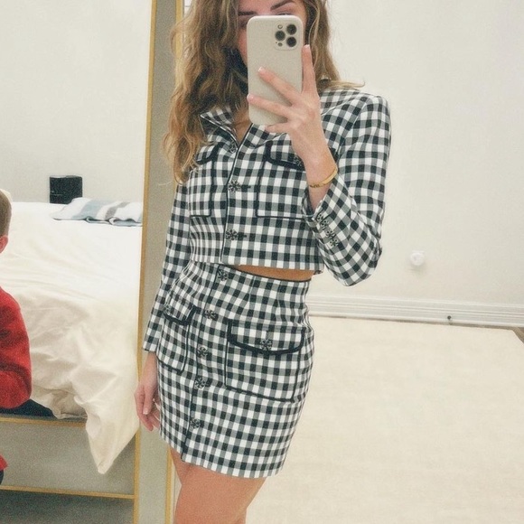 Dresses & Skirts - Self portrait, black and white plaid set